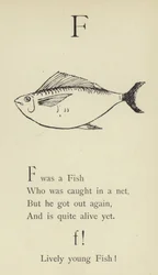 De letter F